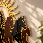 Seven horses