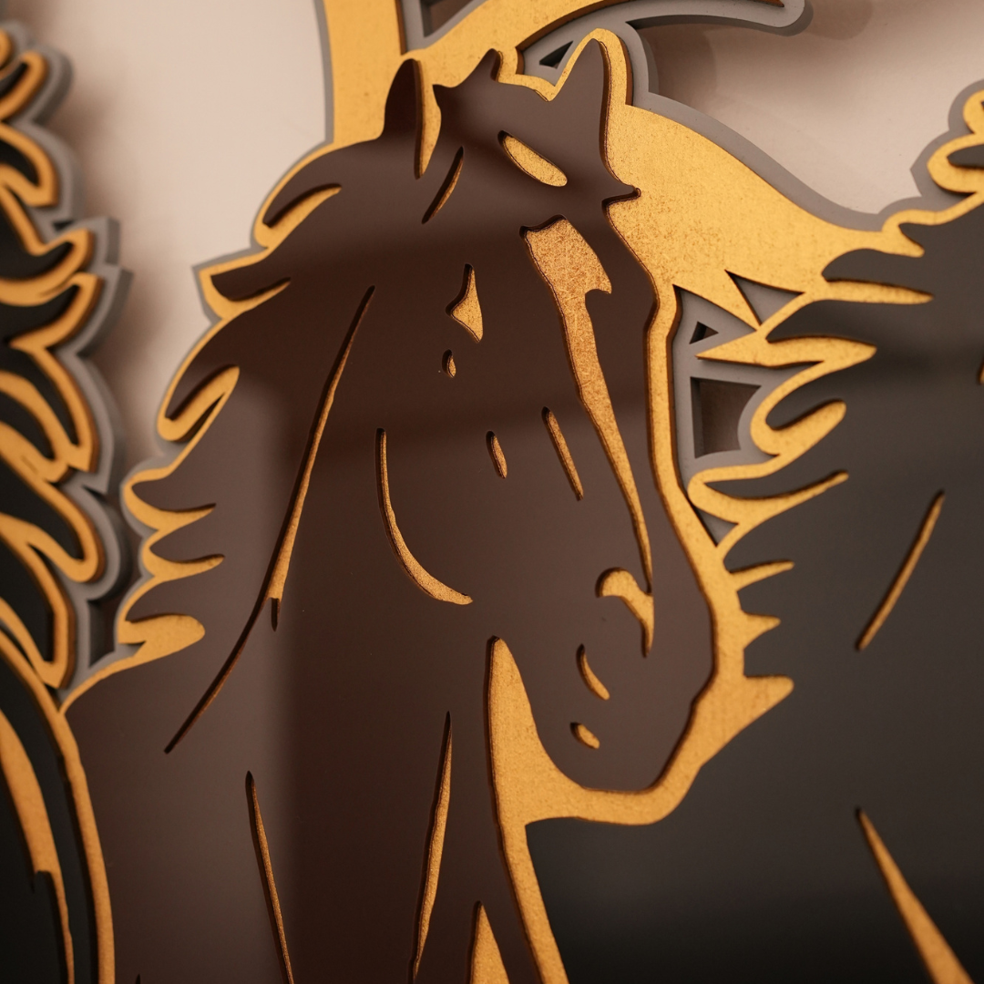 Seven horses